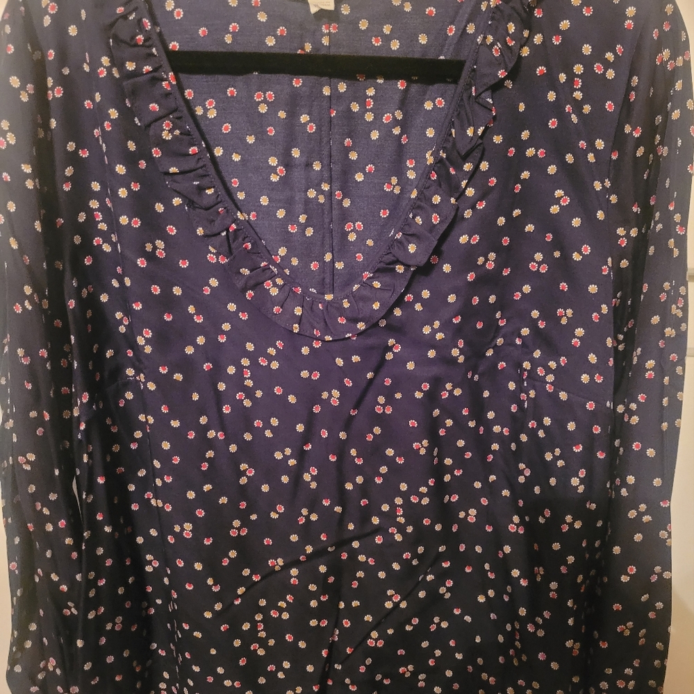 Boden 18 Flower Print Blouse